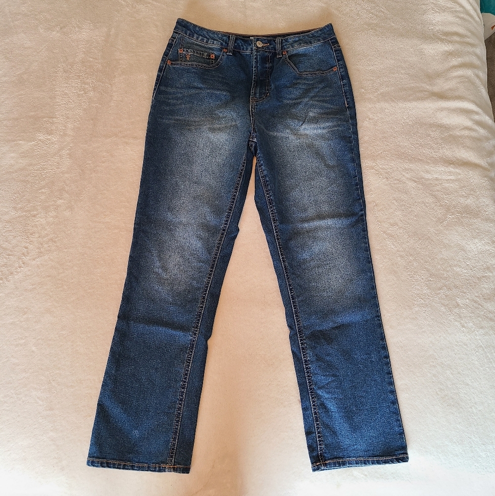 Frye Women's Deep Blue Straight-Leg Jeans 6/28